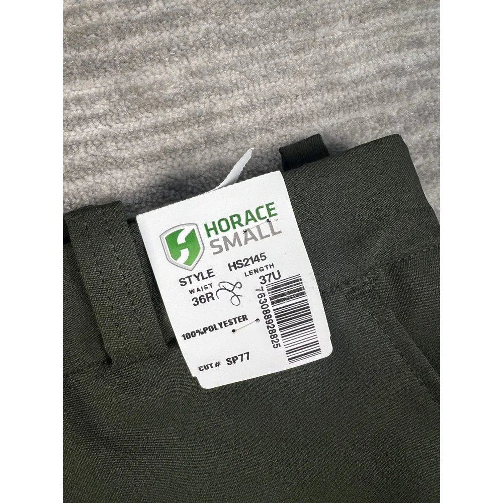 Horace Small Trousers Mens 36 Green Sentry HS2145 Uniform Pants Polyester 27x36